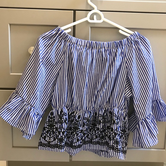 Embroidered peasant top - Picture 2 of 2